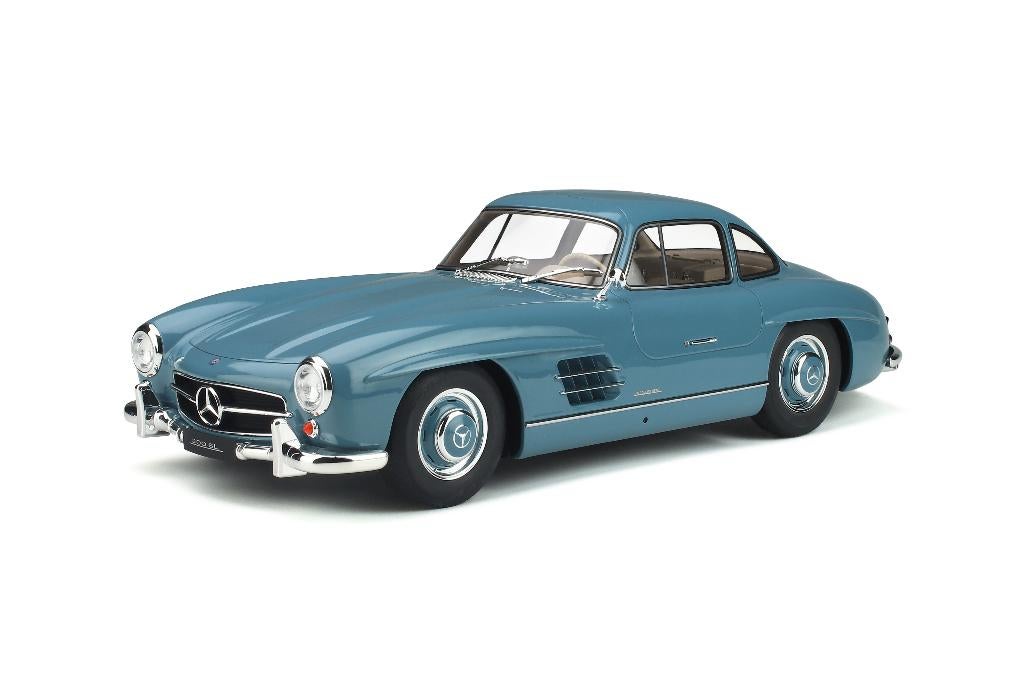 Mercedes-Benz 300SL Gullwing W198 Lichtblauw GT Spirit GT308, Hobby en Vrije tijd, Modelauto's | 1:5 tot 1:12, Auto, Verzenden