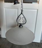 Ronde Hanglamp, Huis en Inrichting, Lampen | Hanglampen, Glas, Gebruikt, Ophalen