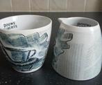 Douwe Egberts design roomstel suiker en melkkan, Huis en Inrichting, Ophalen of Verzenden, Zo goed als nieuw, Porselein