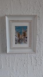 Schilderij van een stadsgezicht, Ophalen of Verzenden