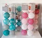 led lampjes katoenen ballen - roze en turquoise, Ophalen of Verzenden, Nieuw
