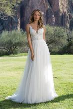 Trouwjurk maat 34 bohemian, Ophalen of Verzenden, Zo goed als nieuw, Wit, Trouwjurk