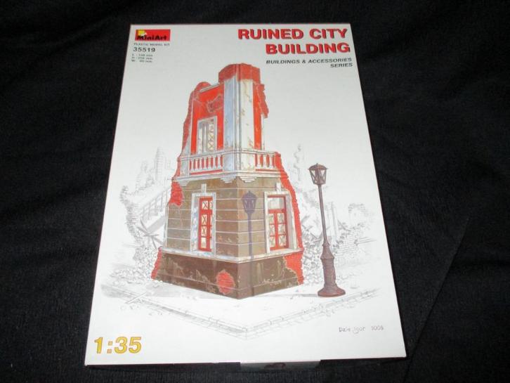 H-506,MINIART 1-35,NO,35519,RUINED CITY BUILDING Building, Hobby en Vrije tijd, Modelbouw | Figuren en Diorama's, Nieuw, 1:35 tot 1:50
