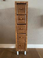 VINTAGE!! Rotan ladekastje, Ophalen, Minder dan 50 cm, Zo goed als nieuw, 3 of 4 laden