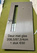 Massief houten deuren, Ophalen, 80 tot 100 cm, Binnendeur, 200 tot 215 cm