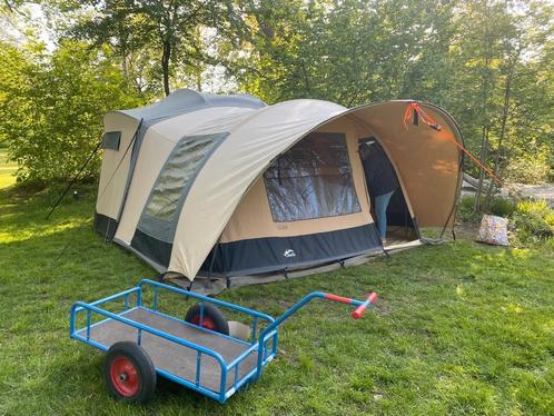 Cabanon manga 4 tot 8 persoons vouwwagen (met stallingoptie), Caravans en Kamperen, Tenten, Gebruikt, Ophalen