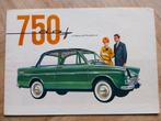 1961 Daf 750 zeldzame folder, Ophalen of Verzenden, Zo goed als nieuw, Overige merken