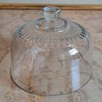 Oude puntjegave glazen stolp 16 cm Frans keuken kerst, Ophalen of Verzenden