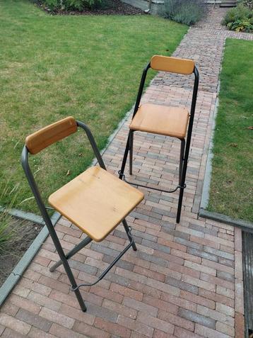 Vintage Klapstoelen - Set van 2 beschikbaar voor biedingen