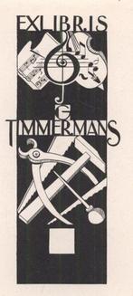 1506 Ex Libris Nederland : Jeanne Bieruma Oosting, 1933, Antiek en Kunst, Kunst | Etsen en Gravures, Verzenden