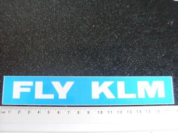 sticker fly KLM logo reflecterend beschikbaar voor biedingen