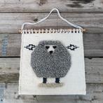Wandkleed uil handgemaakt wol 52/52
