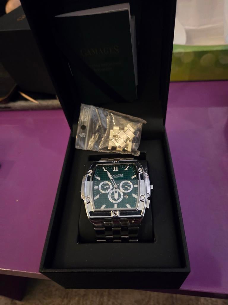 Gamages London Magnitude Horloge - Staal, Sieraden, Tassen en Uiterlijk, Horloges | Heren, Overige merken, Staal, Staal, Polshorloge