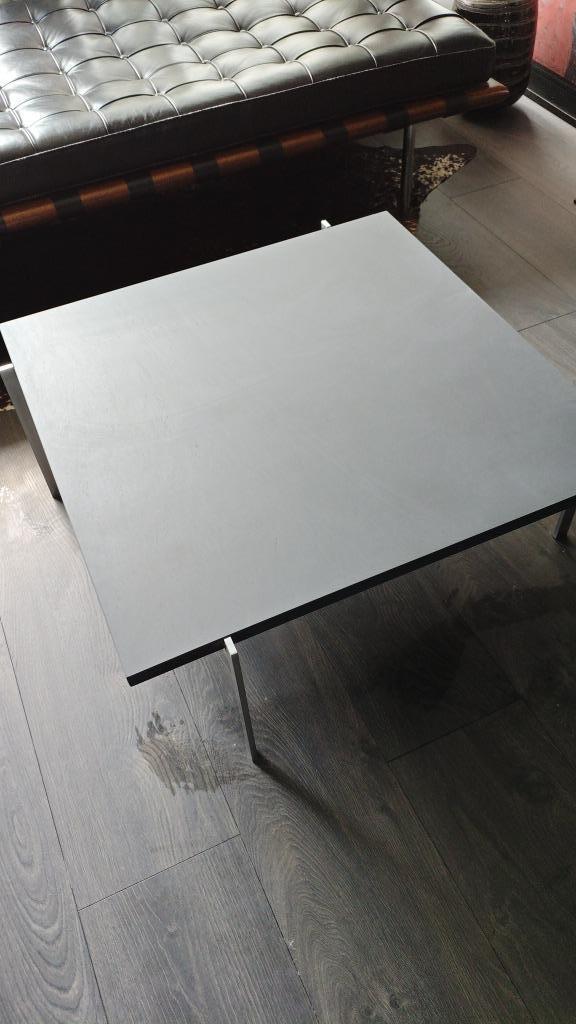 Poul Kjaerholm pk61 leisteen Fritz Hansen 80/32cm, Huis en Inrichting, Tafels | Salontafels, Zo goed als nieuw, Minder dan 50 cm