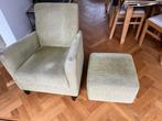 fauteuil met voetenbank, merk Montel, Huis en Inrichting, Fauteuils, Ophalen, Hout, Gebruikt, Minder dan 75 cm
