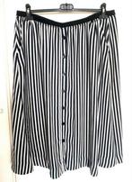 Gestreepte rok H&M maat 44, Ophalen, Zwart, Maat 42/44 (L), Gedragen