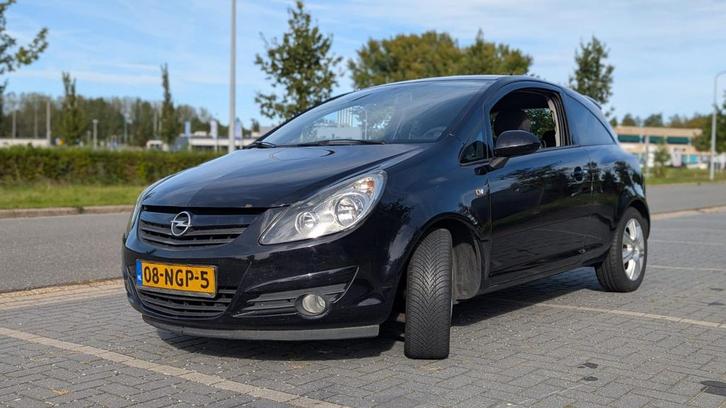 Opel Corsa 1.4 16V 3D 2010 Zwart, Auto's, Opel, Particulier, Corsa, Benzine, B, Hatchback, Handgeschakeld, Origineel Nederlands