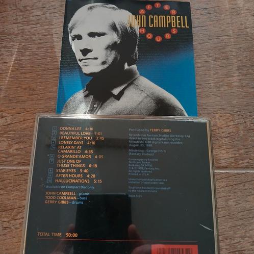 CD John Campbell - After Hours, Cd's en Dvd's, Cd's | Jazz en Blues, Gebruikt, Blues, 1980 tot heden, Ophalen of Verzenden