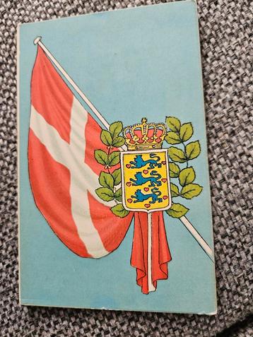 Deense vlag ansichtkaart beschikbaar voor biedingen