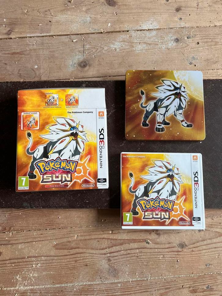 Pokémon Sun Steelbook Fan Editie - Nintendo 3DS, Spelcomputers en Games, Games | Nintendo 2DS en 3DS, Zo goed als nieuw, Role Playing Game (Rpg)