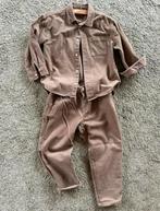 H&M curduroy pak set suit rib katoen camel brown maat 104, Jongen of Meisje, H&M, Ophalen of Verzenden, Zo goed als nieuw