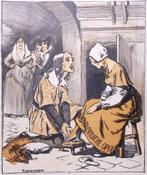 Spotprent over Nederlandse opera tijdens w01, Antiek en Kunst, Kunst | Litho's en Zeefdrukken, Verzenden