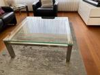 Glazen salontafel, Ophalen, 100 tot 150 cm, Minder dan 50 cm, Rechthoekig