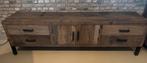 Tv meubel verona dressoir landelijk japandi, Huis en Inrichting, Kasten | Dressoirs, Ophalen, 150 tot 200 cm, Eikenhout, Nieuw