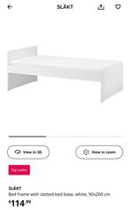 Ikea SLAKT bed + slatted base, Ophalen, Eenpersoons, Zo goed als nieuw, 200 cm