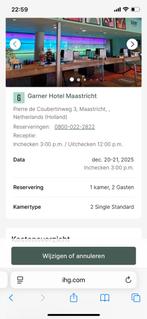 Hotel overnachting Maastricht 20 december André Rieu, Alle leeftijden, Verzenden, Nieuw in verpakking, Muziek en Concerten