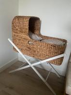 Rotan baby wiegje zgan, met onderstel, en matrasje, Ophalen of Verzenden, Zo goed als nieuw, Wieg