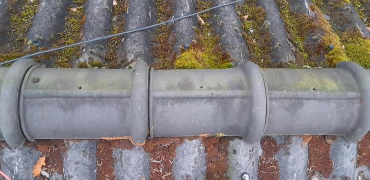 Nokvorsten nok vorst, Doe-het-zelf en Verbouw, Dakpannen en Dakbedekking, Dakpannen, Steen of Klei, Blauw, Minder dan 5 m², Ophalen