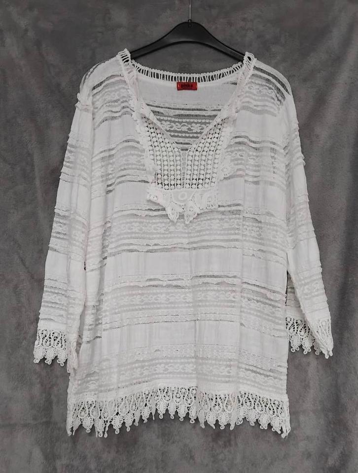 Nieuw! Prachtig Witte beach tuniek van Pinka maat XL, Kleding | Dames, Blouses en Tunieken, Zo goed als nieuw, Maat 46/48 (XL) of groter