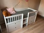 Prachtige Flexa Halfhoogslaper met opbergruimte, Kinderen en Baby's, Kinderkamer | Bedden, Ophalen, 85 tot 100 cm, Zo goed als nieuw