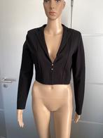 J616 Juffrouw Jansen maat M=38/40 kort jasje blazer colbert, Kleding | Dames, Maat 38/40 (M), Zwart, Ophalen of Verzenden, Zo goed als nieuw