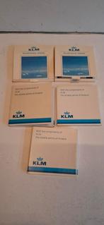 KLM Business Class Tegeltjes - 5 stuks - 1981, Verzamelen, KLM Huisjes, Verzenden, KLM, Info@klm.com, Amsterdam