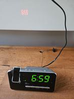 Digitale wekker met projectie klok, Ophalen of Verzenden, Zo goed als nieuw, Digitaal, Wekker of Tafelklok