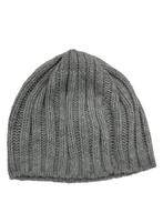 Beanie muts lichtgrijs wollen gebreide muts één maat rekbaar, Geen merk, Overige maten, Ophalen of Verzenden, Gedragen