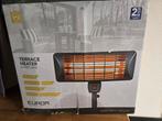 Nieuwe Quartz Terrasverwarmer 1000-2000W, Elektrisch, Draaibaar, Vloer, Nieuw