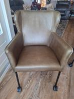 Goossens, 4 x eetkamerstoel leder, Ophalen, Overige kleuren, Leer, Zo goed als nieuw