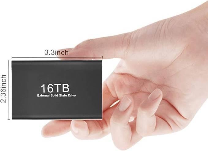 16TB SDD external USB-C storage  /  Inclusief opbergtasje !, Computers en Software, USB Sticks, Nieuw, 2 TB of meer, Ophalen of Verzenden