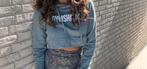 Gymshark crop trui, Maat 38/40 (M), Ophalen of Verzenden, Gedragen, Groen