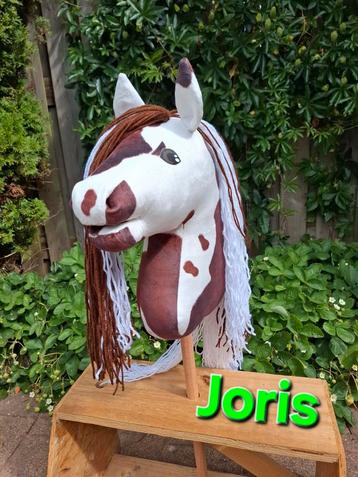 Nieuwe bonte Tinker hobbyhorse Joris, hobby horse,stokpaard  beschikbaar voor biedingen
