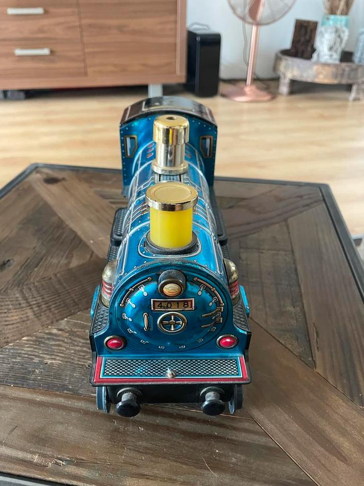 Vintage Blikken Trein - Modern Toys Japan, Antiek en Kunst, Antiek | Speelgoed, Ophalen of Verzenden