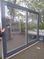 2 x hardhouten schuifpui, Ophalen, Schuifdeur, Glas, 120 cm of meer