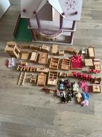 Houten Poppenkast met Accessoires - Handgemaakt, Ophalen of Verzenden, Gebruikt, Poppenhuis