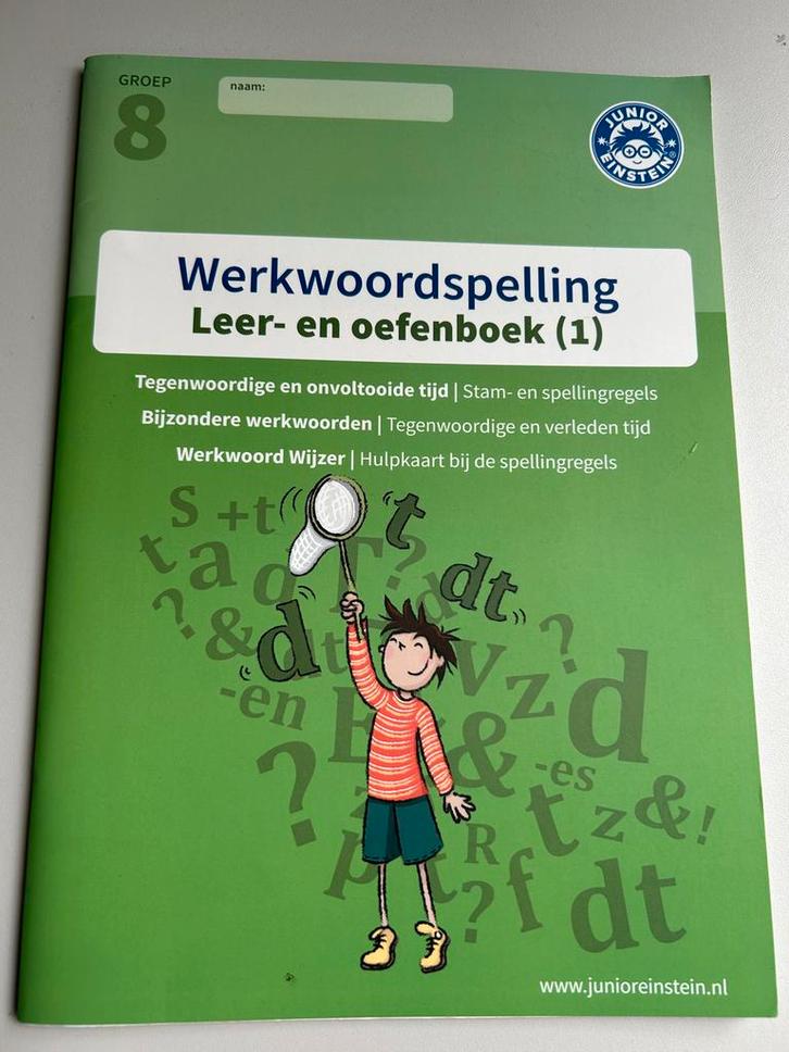 Werkwoordspelling Leer- en oefenboek (1) - groep 8, Boeken, Studieboeken en Cursussen, Zo goed als nieuw, Niet van toepassing