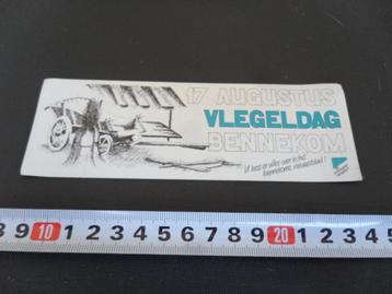 sticker bennekom vlegeldag strip kraam kar korenschoof beschikbaar voor biedingen