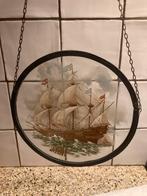 Mooie glas in lood hanger schip, Antiek en Kunst, Ophalen of Verzenden