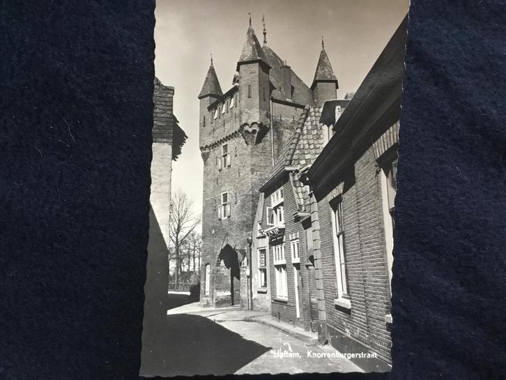 Oude ansichtkaart Hattem, Knorrenburgerstraat, Verzamelen, Ansichtkaarten | Nederland, Gelopen, Gelderland, Voor 1920, Ophalen of Verzenden